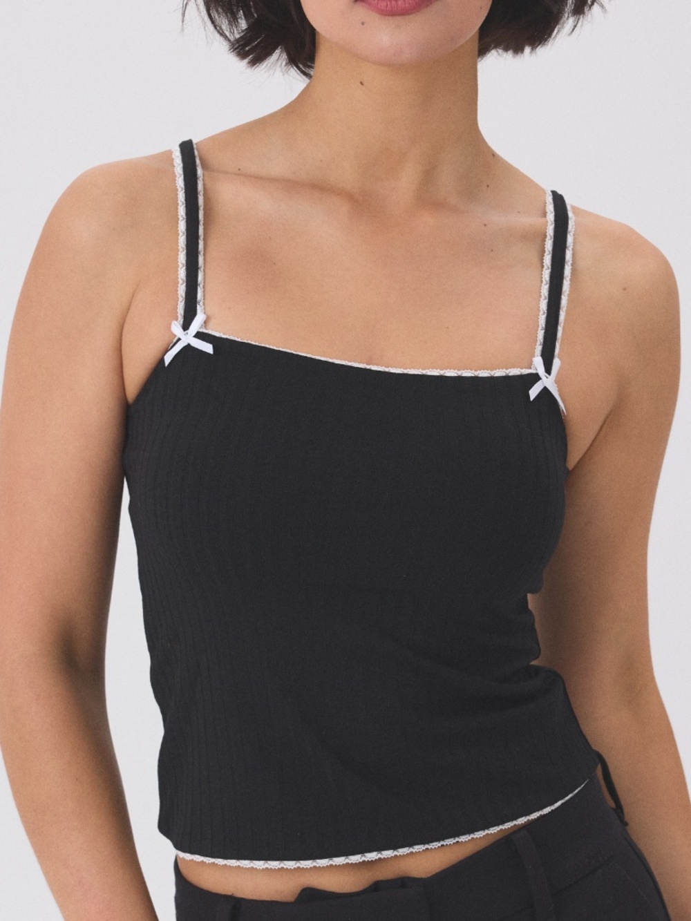 Klassy Network Double-Lined Lace Trim Tank